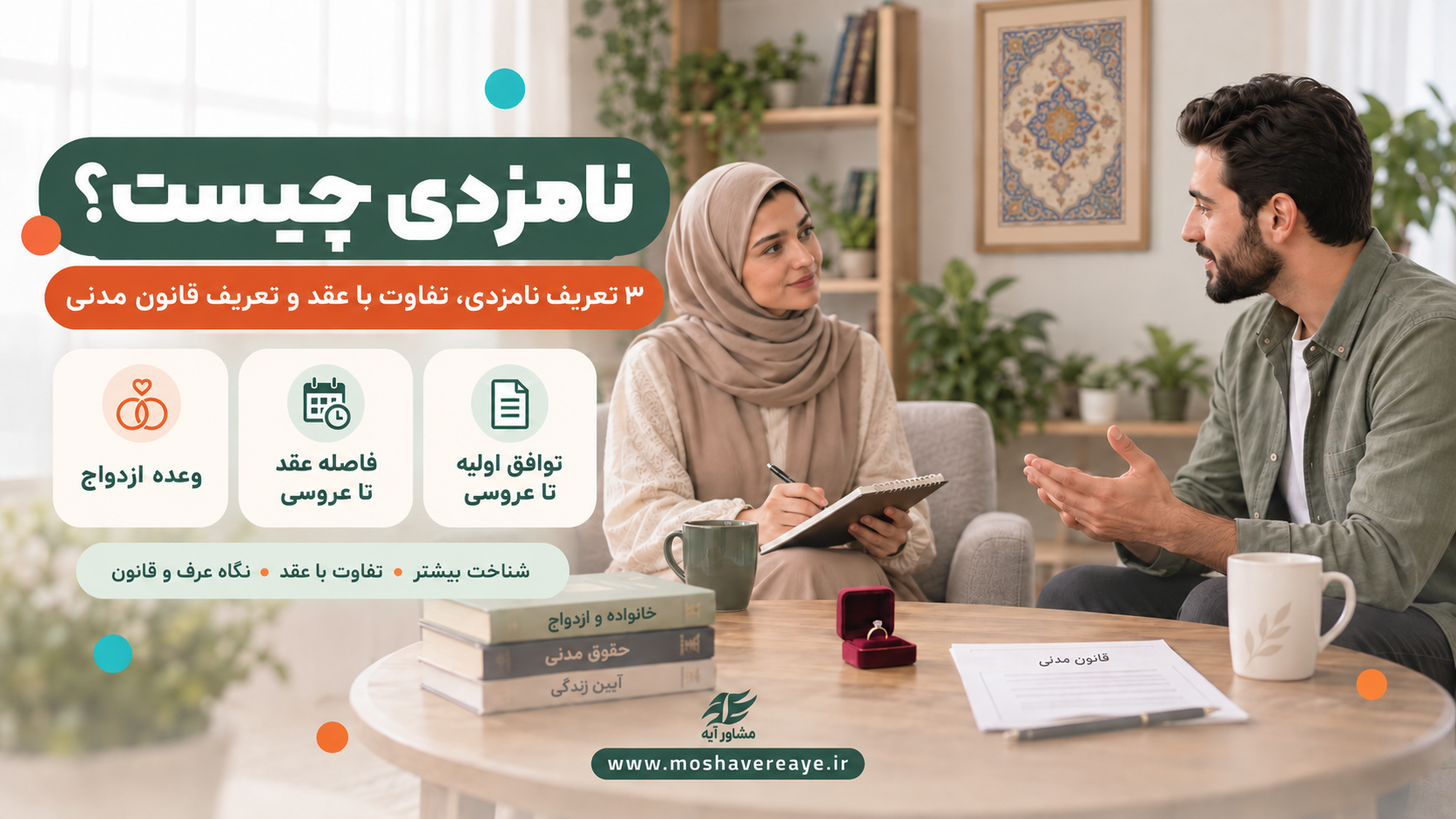 نامزدی و عقد | تعاریف و تفاوتها